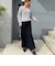 ◇【WEB限定】ラメケーブル両Vネックプルオーバーニット