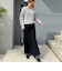 ◇【WEB限定】ラメケーブル両Vネックプルオーバーニット
