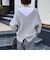 ◇【WEB限定】ラメケーブル両Vネックプルオーバーニット
