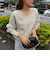 モヘヤラメスパンコール2WAYプルオーバーニット