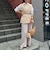 《セットアップ対応》ウール混ウォッシャブルワイドパンツ