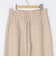 《セットアップ対応》ウール混ウォッシャブルワイドパンツ