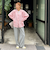 《セットアップ対応》ウール混ウォッシャブルワイドパンツ