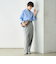 《セットアップ対応》ウール混ウォッシャブルワイドパンツ
