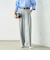 《セットアップ対応》ウール混ウォッシャブルワイドパンツ
