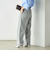《セットアップ対応》ウール混ウォッシャブルワイドパンツ