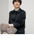《セットアップ対応》ウォッシャブルサテン衿付きジャケット
