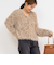 《手洗い可能》メッシュテープシャギーVネックカーディガン