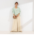 ◇【WEB限定サイズあり】《セットアップ対応》ウォッシャブルMannishワイドパンツ