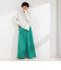 ◇【WEB限定サイズあり】《セットアップ対応》ウォッシャブルMannishワイドパンツ