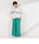 ◇【WEB限定サイズあり】《セットアップ対応》ウォッシャブルMannishワイドパンツ