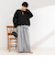 ◇【WEB限定サイズあり】《セットアップ対応》ウォッシャブルMannishワイドパンツ