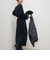 ウォッシャブルカールカール求心柄ニットワンピース
