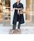 《セットアップ対応》ウォッシャブルハイウエストバギーパンツ