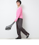 《セットアップ対応》ウォッシャブルハイウエストバギーパンツ