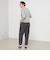 《セットアップ対応》ウォッシャブルハイウエストバギーパンツ
