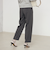 《セットアップ対応》ウォッシャブルハイウエストバギーパンツ
