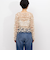 《セットアップ対応》ウォッシャブルチュール刺繍2WAYブラウス