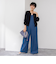 《手洗い可能》ESPOIR 16G片畦クルーネックカーディガン