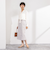 ウォッシャブルウール調ベルト付きタイトスカート