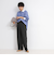 ウォッシャブル裏起毛イージーワイドパンツ