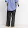 ウォッシャブル裏起毛イージーワイドパンツ