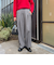 ウォッシャブル裏起毛イージーワイドパンツ
