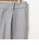 ウォッシャブル裏起毛タックスリムパンツ