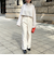 ウォッシャブルウール調愛されイージーワイドパンツ