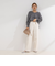 ウォッシャブルウール調愛されイージーワイドパンツ