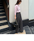 ウォッシャブルウール調愛されイージーワイドパンツ