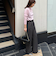 ウォッシャブルウール調愛されイージーワイドパンツ
