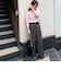 ウォッシャブルウール調愛されイージーワイドパンツ