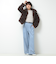 《セットアップ対応》ストレッチツイルワイドパンツ