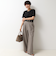 《セットアップ対応》ストレッチツイルワイドパンツ