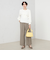《セットアップ対応》ストレッチツイルワイドパンツ