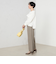 《セットアップ対応》ストレッチツイルワイドパンツ