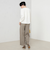 《セットアップ対応》ストレッチツイルワイドパンツ