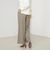 《セットアップ対応》ストレッチツイルワイドパンツ