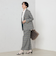 《セットアップ対応》ストレッチツイルワイドパンツ