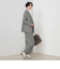 《セットアップ対応》ストレッチツイルワイドパンツ