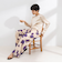 リラックスサテン長袖Tブラウス