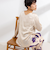 リラックスサテン長袖Tブラウス