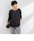 リラックスサテン長袖Tブラウス