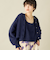 《手洗い可能》《アンサンブル対応》プレミアムヘアリークロップドクルーネックカーディガン