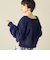 《手洗い可能》《アンサンブル対応》プレミアムヘアリークロップドクルーネックカーディガン