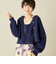 《手洗い可能》《アンサンブル対応》プレミアムヘアリークロップドクルーネックカーディガン