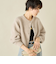《手洗い可能》《アンサンブル対応》プレミアムヘアリークロップドクルーネックカーディガン
