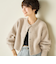 《手洗い可能》《アンサンブル対応》プレミアムヘアリークロップドクルーネックカーディガン