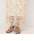 《セットアップ対応》ウォッシャブルチュール刺繍タイトスカート